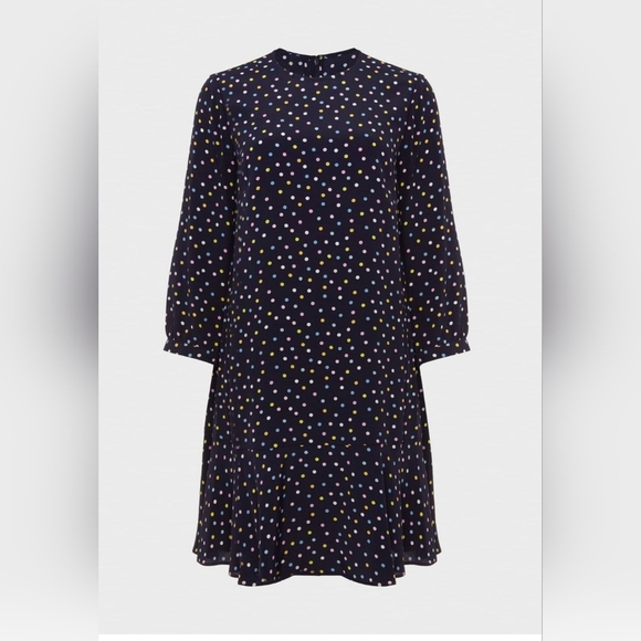 NWT HOBBS SIZE 14. WOMEN'S DREES NAVY POLKA DOT . - Picture 12 of 13
